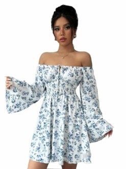 KATECLO Stylish Off-Shoulder Frocks